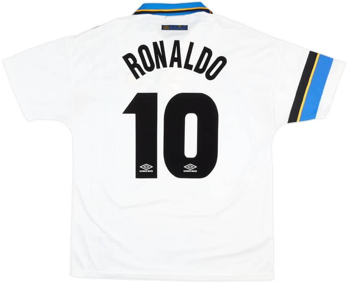 1997-98 Inter Milan Away Shirt Ronaldo #10 - 8/10 - (L)