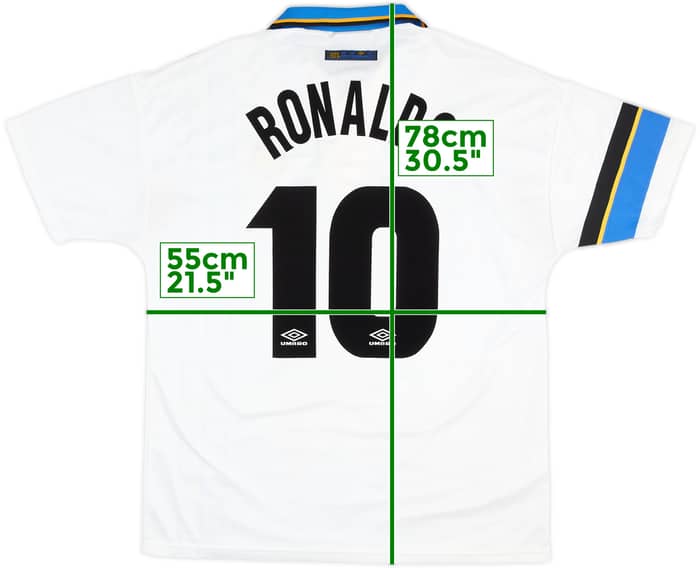 1997-98 Inter Milan Away Shirt Ronaldo #10 - 8/10 - (L)