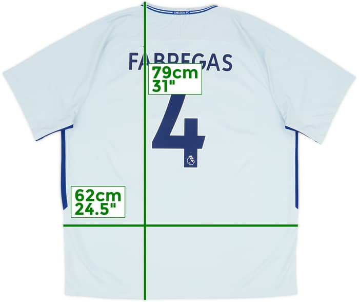 2017-18 Chelsea Away Shirt Fabregas #4 - 9/10 - (XXL)