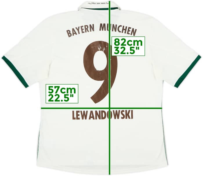 2013-14 Bayern Munich Away Shirt Lewandowski #9 - 5/10 - (XL)
