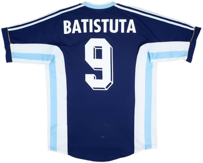 1998-99 Argentina Away Shirt Batistuta #9 - 8/10 - (M)