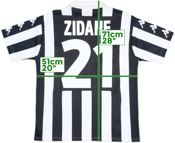 1999-00 Juventus Basic Home Shirt Zidane #21 - 7/10 - (M)