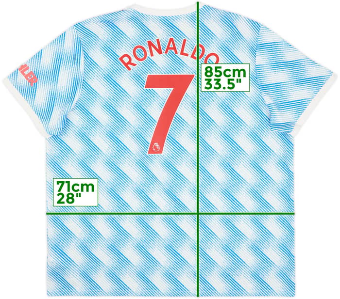 Camiseta de visitante del Manchester United 2021-22 Ronaldo #7 - 10/10 - (3XL)