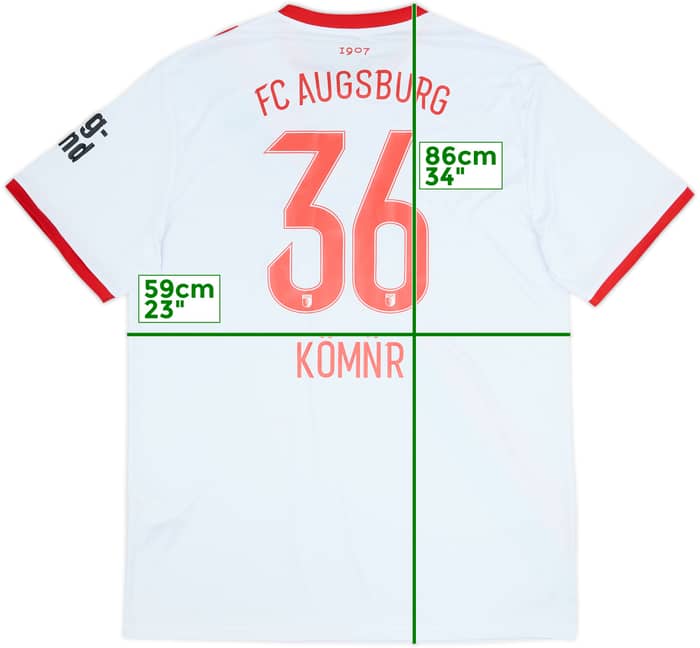 2025-26 Augsburg Home Shirt Komnr #36 - 6/10 - (4XL)