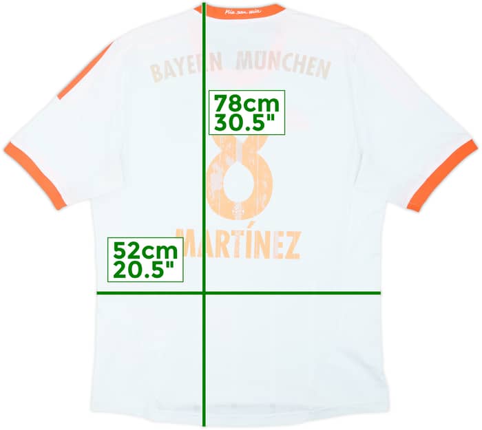 Camiseta de visitante del Bayern Munich 2012-13 Martinez #8 - 4/10 - (L)