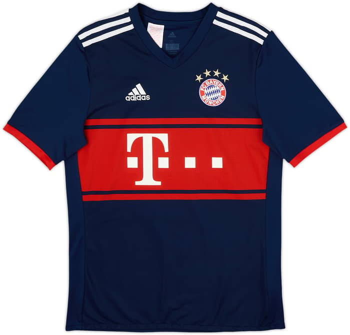 2017-18 Bayern Munich Away Shirt Muller #25 - 7/10 - (XL.Boys)
