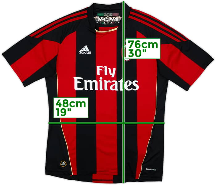 Camiseta de local del AC Milan 2010-11 Gattuso #8 - 4/10 - (M)