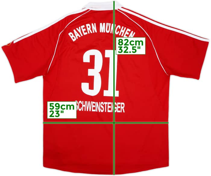 2005-06 Bayern Munich Home Shirt Schweinsteiger #31 - 6/10 - (XL)