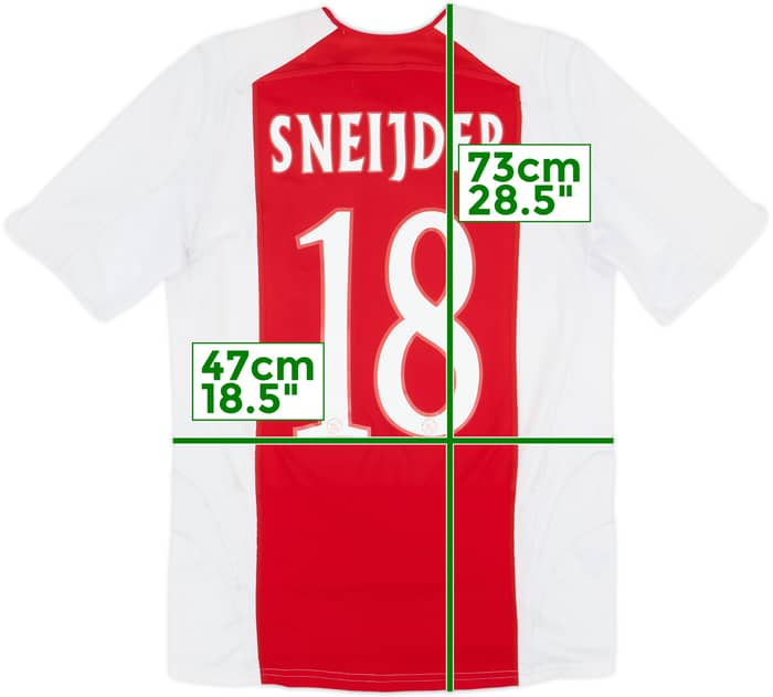 Maillot domicile Ajax 2005-06 Sneijder #18 - 6/10 - (S)