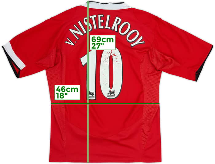 2004-06 Manchester United Home Shirt v. Nistelrooy #10 - 5/10 - (S)