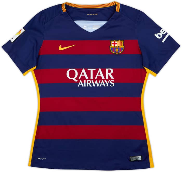 2015-16 Barcelona Home Shirt Messi #10 - 10/10 - (Women's M)