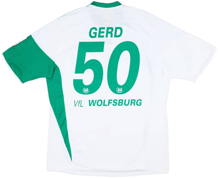 Camiseta de local del Wolfsburg 2009-10 firmada por la plantilla Gerd #50 - 7/10 - (XL)