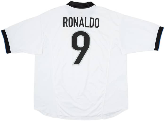 1998-99 Inter Milan Away Shirt Ronaldo #9 - 10/10 - (XXL)