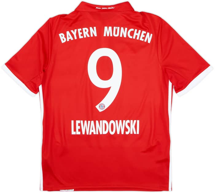 Camiseta de local del Bayern Munich 2016-17 Lewandowski #9 - 9/10 - (XL.Niños)