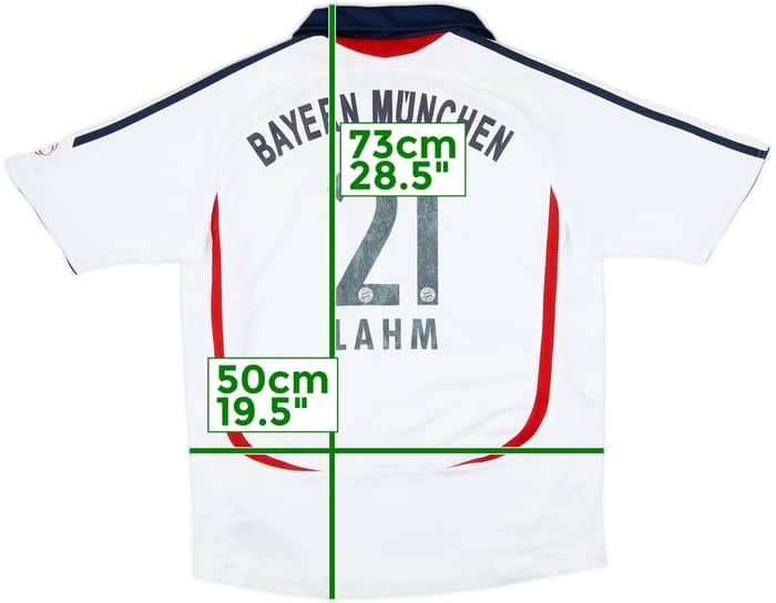 2006-07 Bayern Múnich Camiseta Visitante Lahm #21 - 5/10 - (XL.Boys)