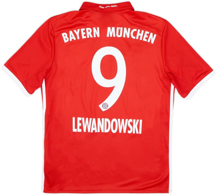 2016-17 Bayern Munich Home Shirt Lewandowski #9 - 6/10 - (XL.Boys)