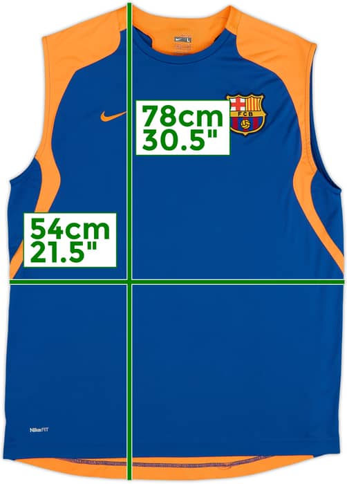 2007-08 Barcelona Nike Chaleco de entrenamiento - 9/10 - (L)