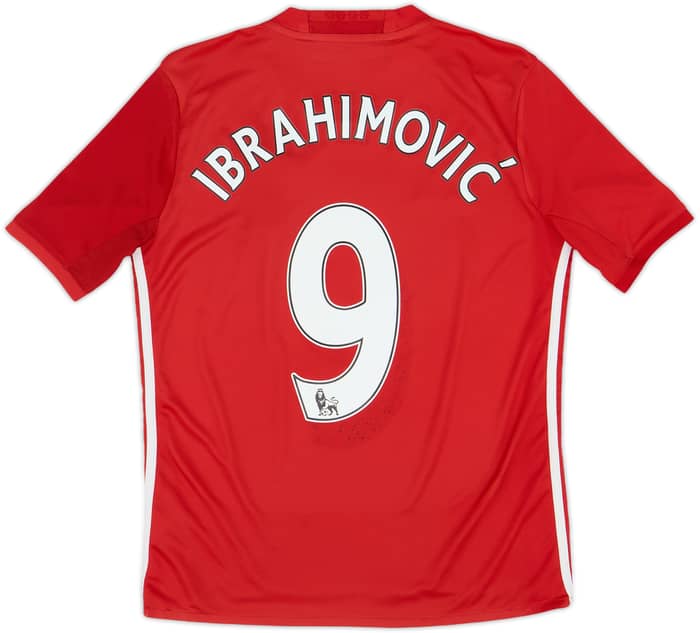Camiseta de local del Manchester United 2016-17 Ibrahimovic #9 - 5/10 - (L.Niños)