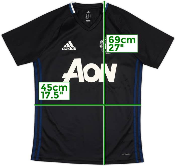 2016-17 Manchester United adizero Training Shirt - 8/10 - (S)