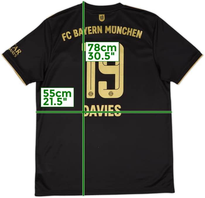 2021-22 Bayern Munich Away Shirt Davies #19 - 8/10 - (L)