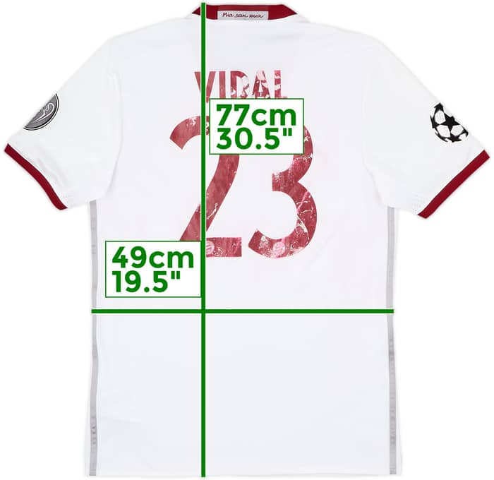 2016-17 Bayern Munich Third Shirt Vidal #23 - 4/10 - (M)