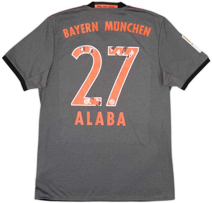 2016-17 Bayern Munich Away Shirt Alaba #27 - 4/10 - (M)