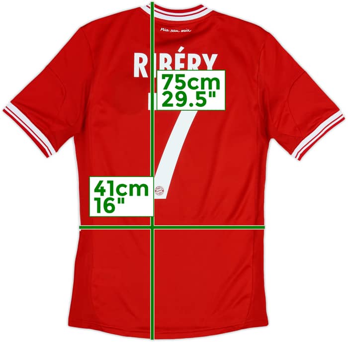 2013-14 Bayern Munich Player Issue Home Shirt Ribery #7 - 10/10 - (S)