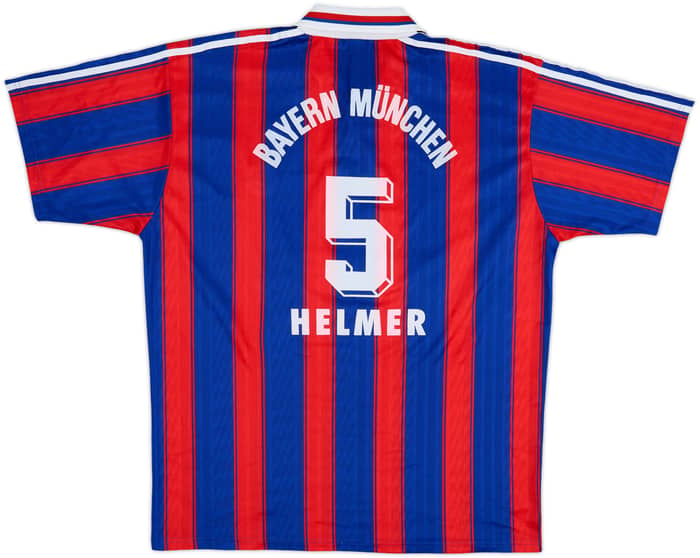 1995-97 Bayern Munich Home Shirt Helmer #5 - 8/10 - (L/XL)