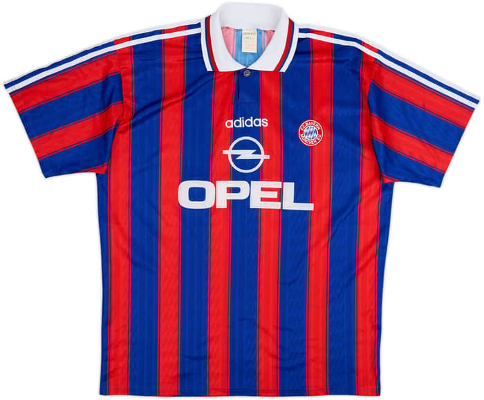 1995-97 Bayern Munich Home Shirt Helmer #5 - 8/10 - (L/XL)