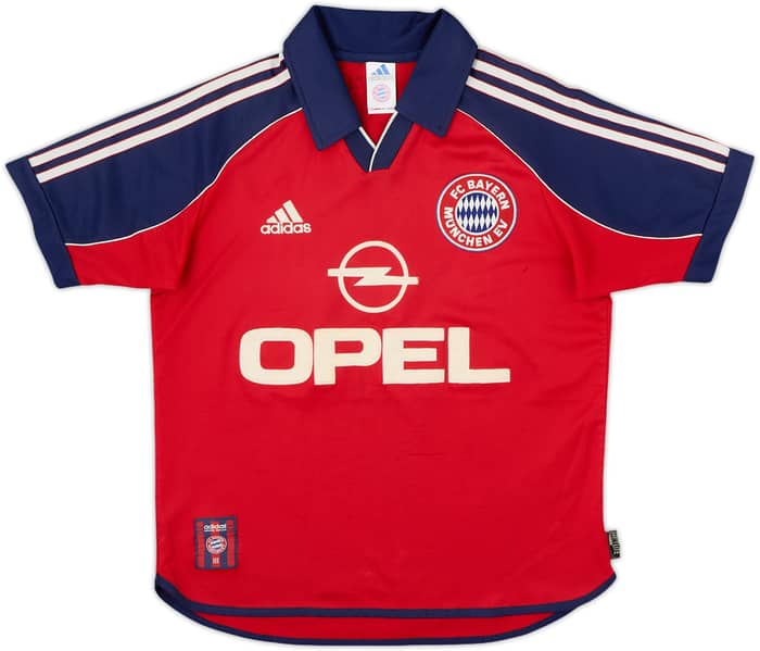 1999-01 Bayern Munich 'Signed' Home Shirt - 6/10 - (L.Boys)