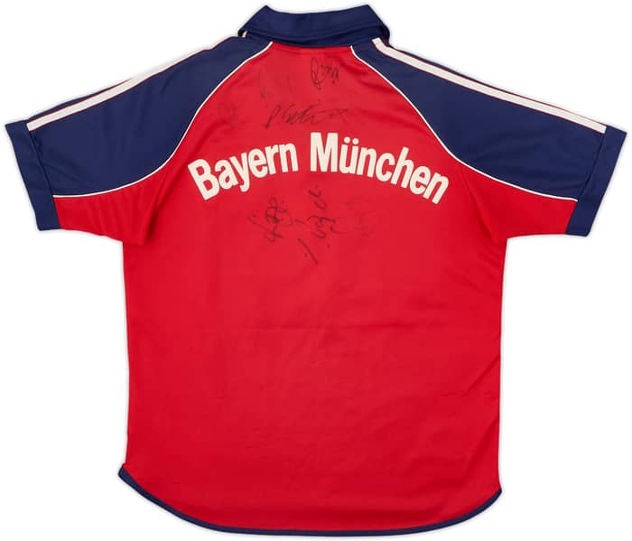 1999-01 Bayern Munich 'Signed' Home Shirt - 6/10 - (L.Boys)