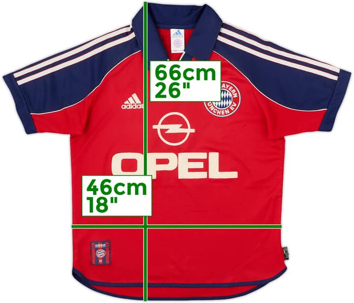 1999-01 Bayern Munich 'Signed' Home Shirt - 6/10 - (L.Boys)