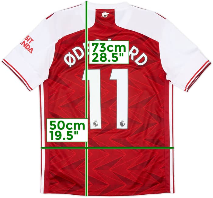 2020-21 Arsenal Home Shirt Odegaard #11 - 8/10 - (M)