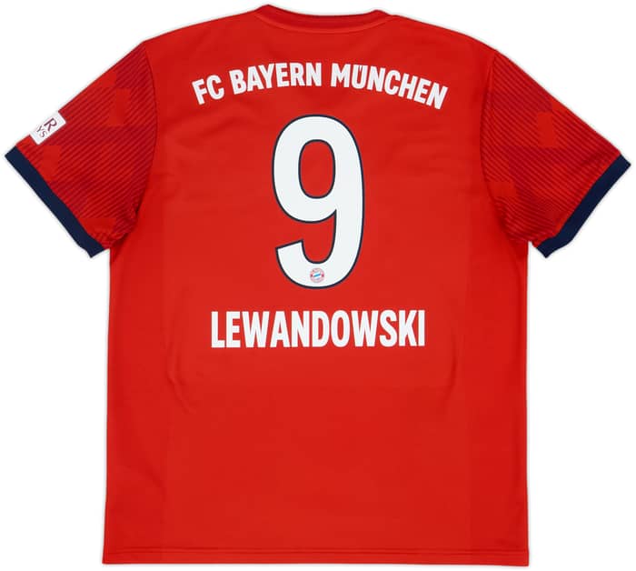 2018-19 Bayern Munich Home Shirt Lewandowski #9 - 10/10 - (L)