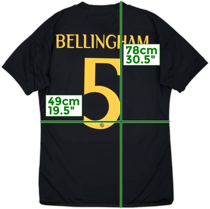 2023-24 Real Madrid Third Shirt Bellingham #5 - 10/10 - (M)