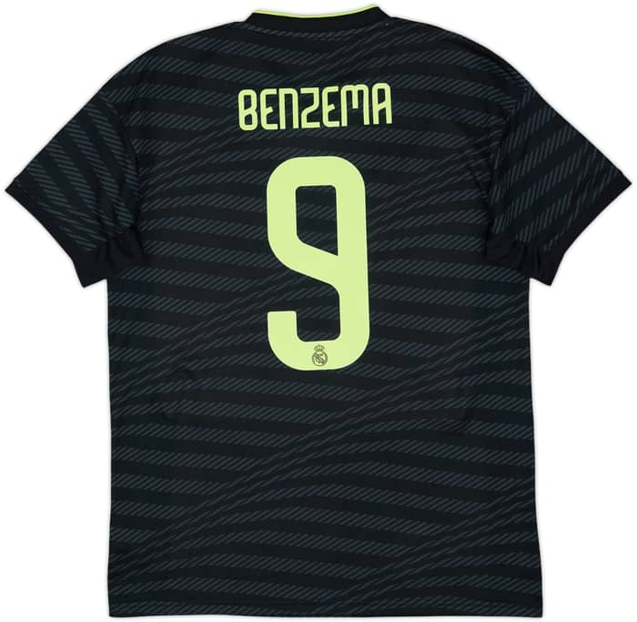 2022-23 Real Madrid Third Shirt Benzema #9 - 7/10 - (M)