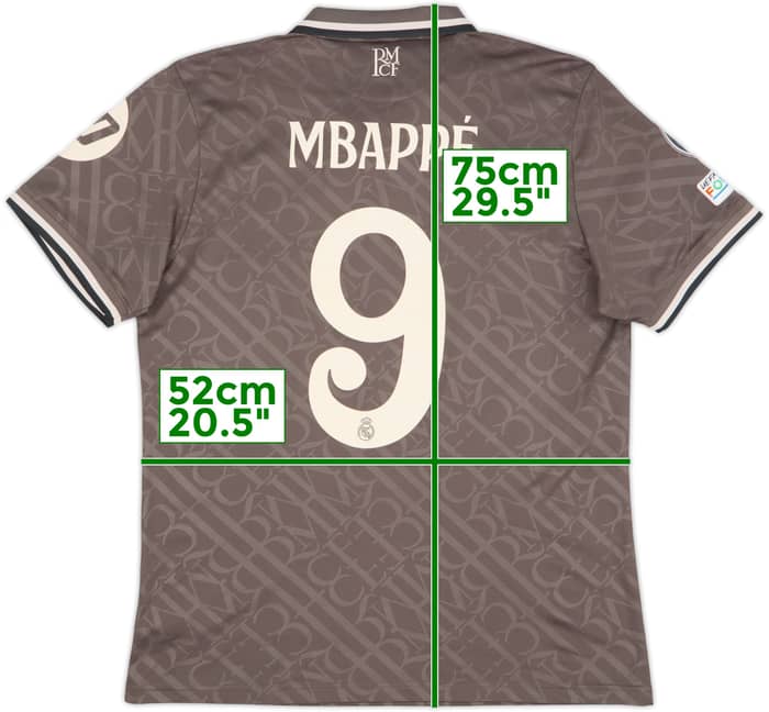 2024-25 Real Madrid Third Shirt Mbappe #9 - 8/10 - (L)