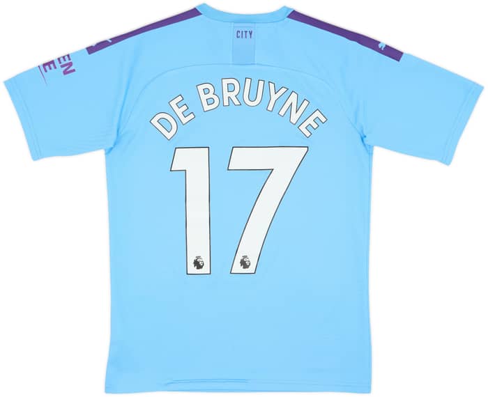 2019-20 Manchester City Home Shirt De Bruyne #17 - 8/10 - (S)