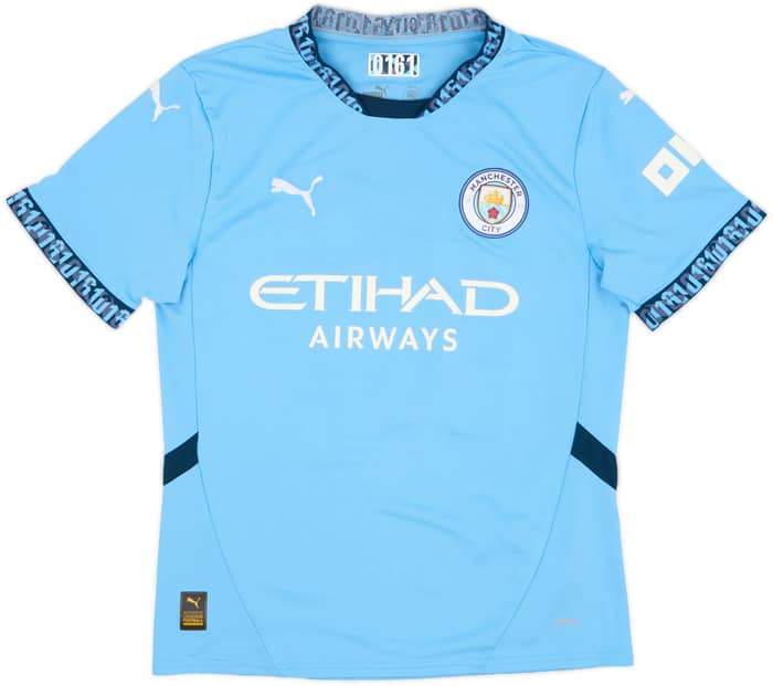 2024-25 Manchester City Home Shirt Rodrigo #16 - 8/10 - (M)