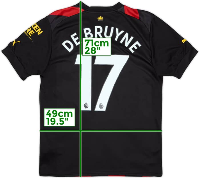 2022-23 Manchester City Away Shirt De Bruyne #17 - 9/10 - (M)