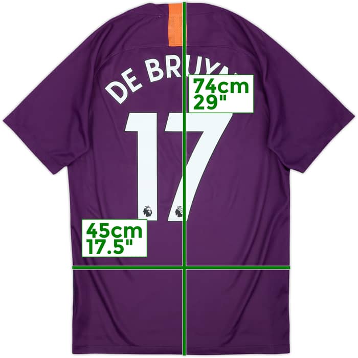2018-19 Manchester City Third Shirt De Bruyne #17 - 8/10 - (S)