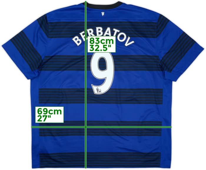 2011-13 Manchester United Away Shirt Berbatov #9 - 8/10 - (3XL)