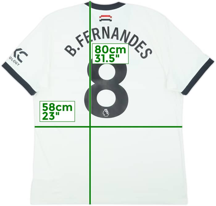 2024-25 Manchester United Third Shirt B.Fernandes #8 - 8/10 - (XL)