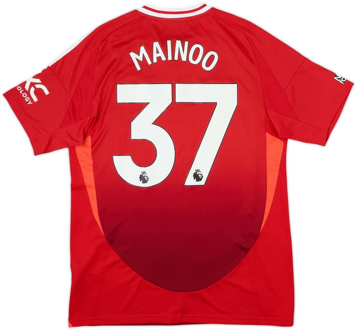 2024-25 Manchester United Home Shirt Mainoo #37 - 8/10 - (L)