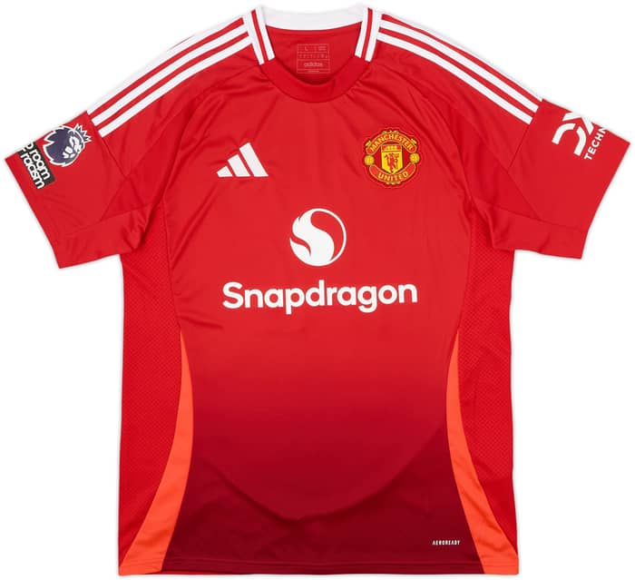 2024-25 Manchester United Home Shirt Mainoo #37 - 8/10 - (L)