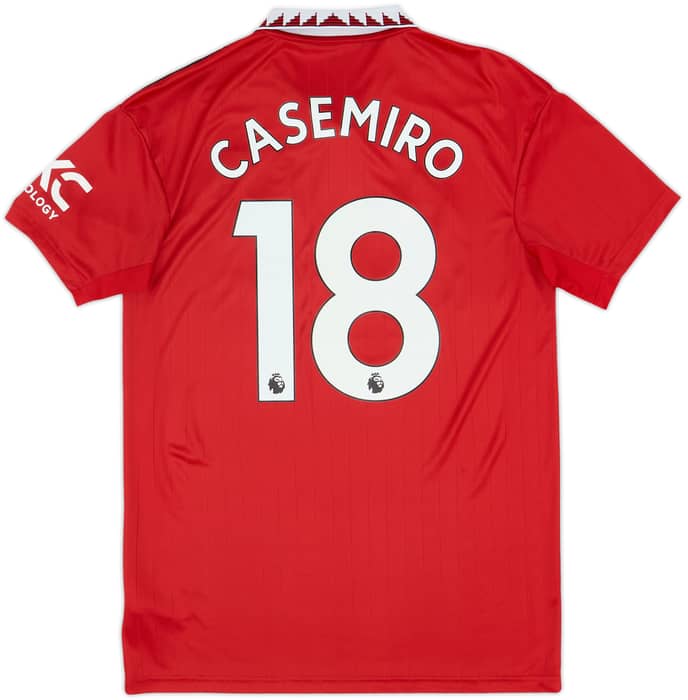 2022-23 Manchester United Home Shirt Casemiro #18 - 8/10 - (M)