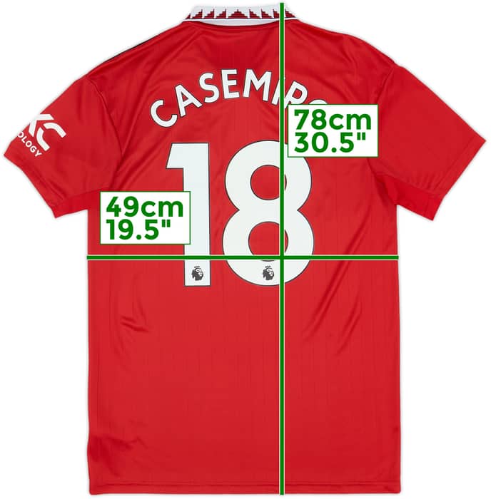 2022-23 Manchester United Home Shirt Casemiro #18 - 8/10 - (M)