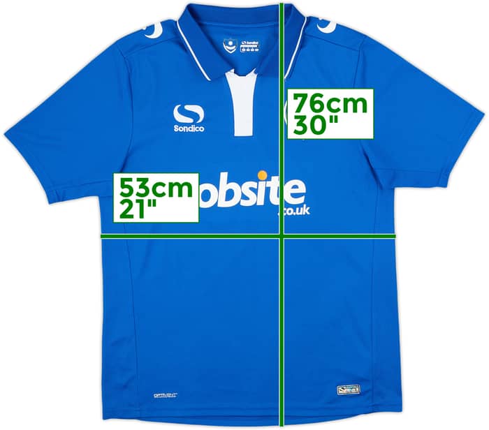 2015-16 Portsmouth Home Shirt - 9/10 - (M)