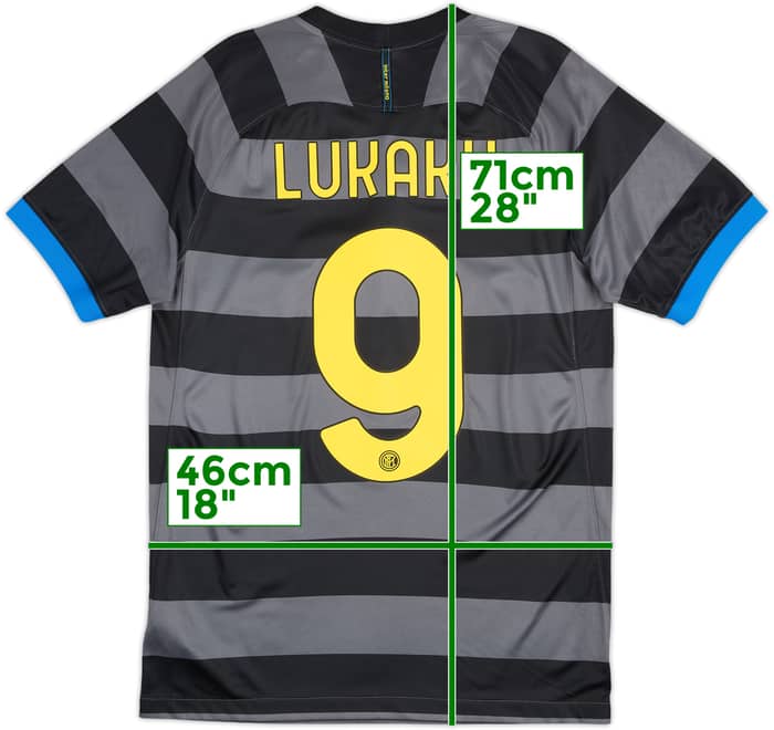 2020-21 Inter Milan Third Shirt Lukaku #9 - 9/10 - (S)