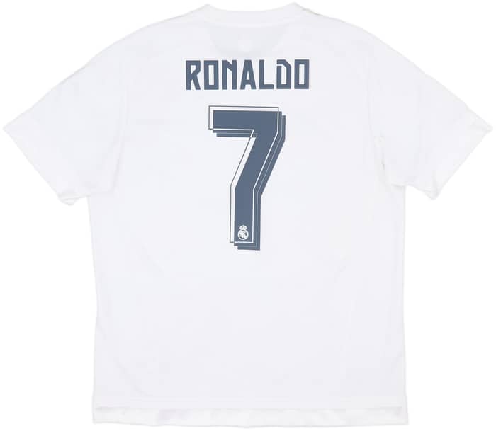2015-16 Real Madrid Home Shirt Ronaldo #7 - 5/10 - (XL)